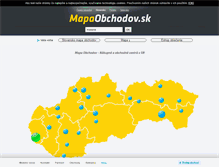 Tablet Screenshot of mapaobchodov.sk